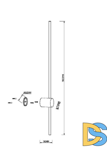 Настенный светильник Maytoni Light stick MOD237WL-L11B3K