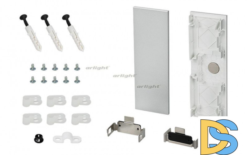 Заглушка Arlight S2-WALL-X2-H128 Silver 021232