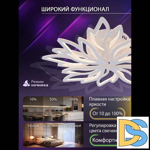 Потолочная люстра Natali Kovaltseva Rif LED LAMPS 81118/6C