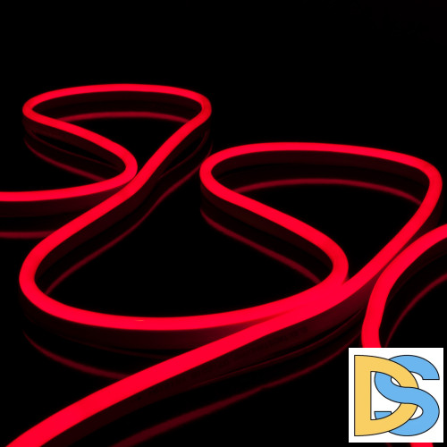 Светодиодный гибкий неон Elektrostandard 220V 9,6W 120Led 2835 IP67 односторонний красный, 50м 4690389136528