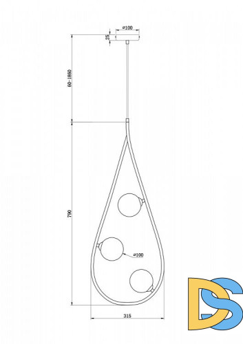 Подвесная люстра Freya Perlina FR4005PL-03B2