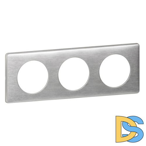 Рамка 3-постовая Legrand Celiane алюминий 068923