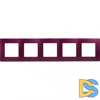 Рамка Legrand Etika 5-постовая сливовая 672565