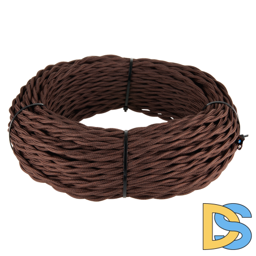 Ретро кабель витой Werkel 3х2,5 (коричневый) W6453614