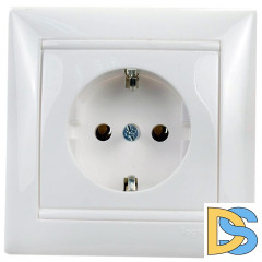 Розетка 2К+3 Legrand Valena 16A 250V с/з белая 774423
