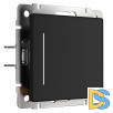 Сенсорный выключатель одноклавишный с подсветкой (черный) W4512008