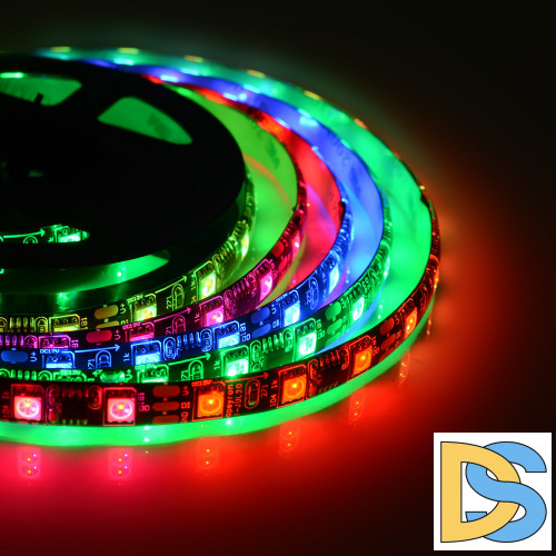 Комплект цифровой светодиодной ленты Apeyron 12В 5050 14,4Вт/м RGB 5м IP65 87ЦЛ