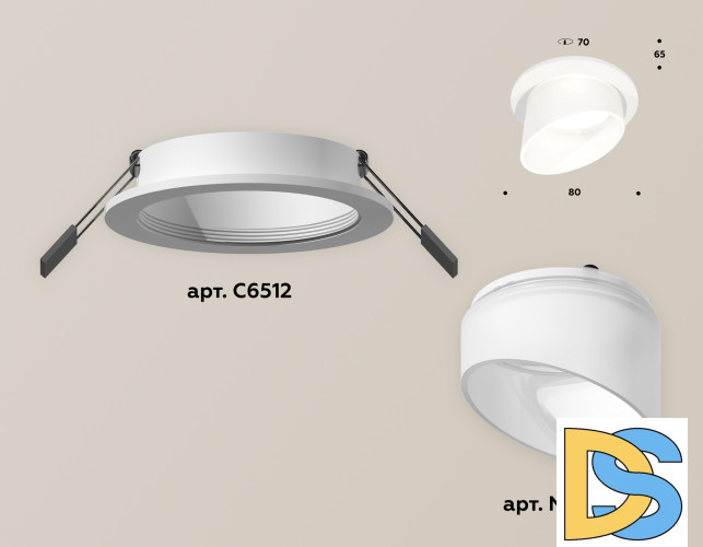 Встраиваемый светильник Ambrella Light Techno Spot XC6512068 (C6512, N6256)