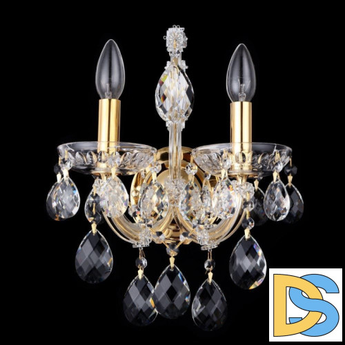 Бра Crystal Lux Isabel AP2 Gold/Transparent