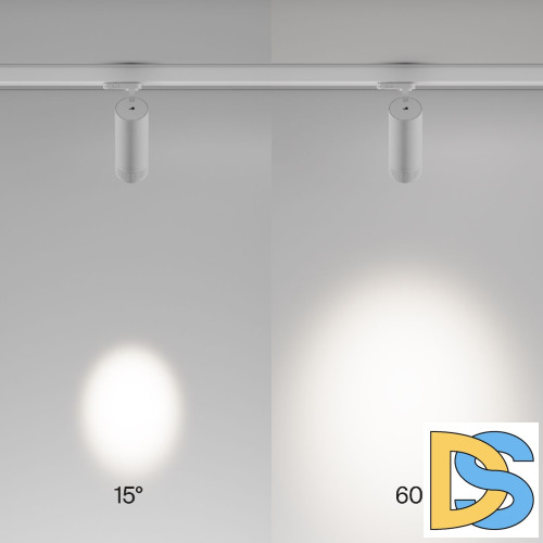 Трековый трехфазный светильник Maytoni Focus Zoom TR198-3-20W4K-Z-W