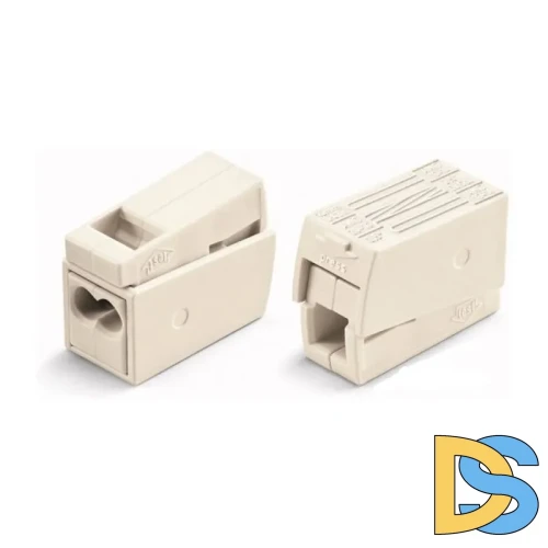 Клеммник WAGO 2+1 (одножил. 1-2,5 мм2 и многожил. 0,5-2,5 мм2) 24-16A Cu/Al