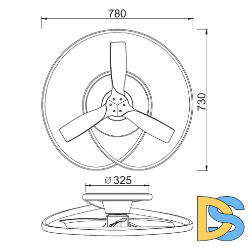 Люстра-вентилятор Mantra Ocean 8235