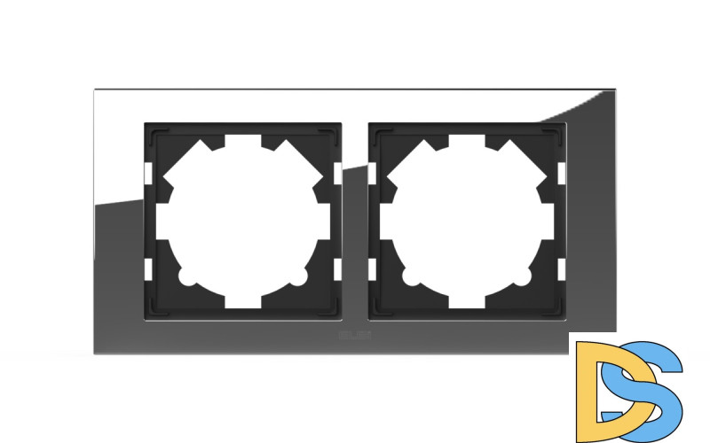 Рамка двухместная ELBI Zena Platin 500-073100-226