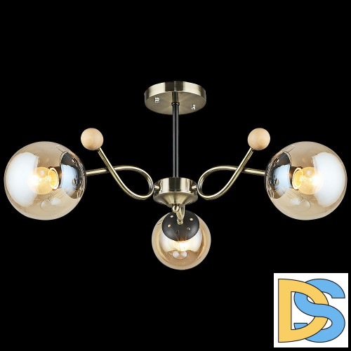 Люстра на штанге Reluce 02021-0.3-03 AB+BK