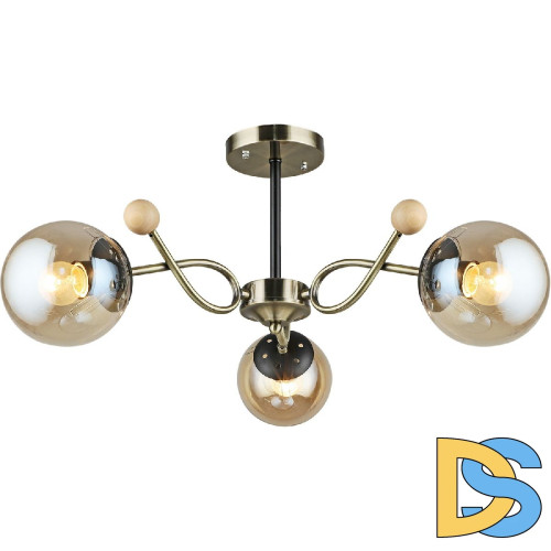 Люстра на штанге Reluce 02021-0.3-03 AB+BK