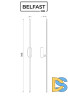 Настенный светильник Belfast Skipton 85001-1W-L BL