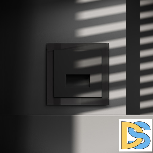 Подсветка светодиодная встраиваемая VOLTUM S70, (черный матовый)