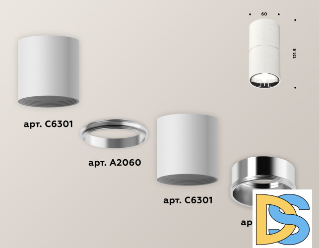 Накладной светильник Ambrella Light Techno XS6301081 (C6301, A2060, N6112)