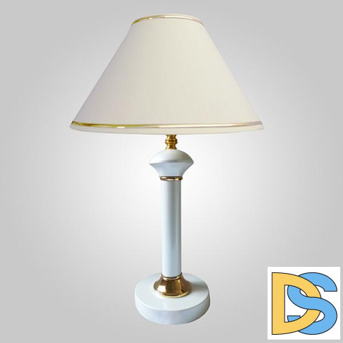 Настольная лампа Eurosvet Lorenzo 60019/1 глянцевый белый