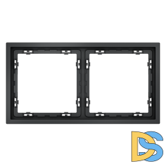 Рамка пластиковая VOLTUM S70 на 2 поста, (графит)