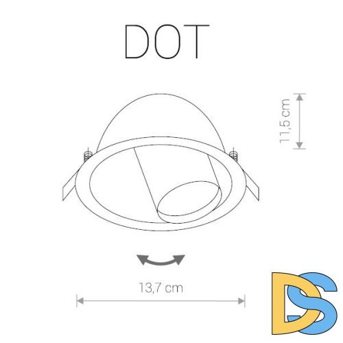 Встраиваемый светильник Nowodvorski Dot 9378
