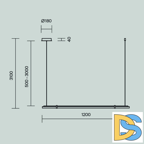 Подвесная люстра Maytoni Plume MOD340PL-L20BS3K