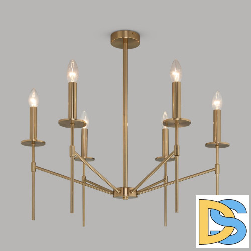 Люстра на штанге Eurosvet Anders 60142/6 латунь a061930