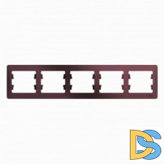 Рамка 5-ая (пятерная), Баклажановый, серия Glossa, Schneider Electric