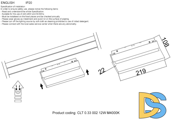 Трековый магнитный светильник Crystal Lux CLT 0.33 002 12W WH M4000K