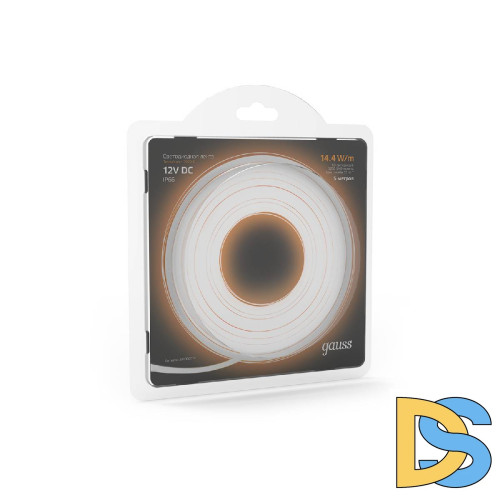 Светодиодная влагозащищенная лента Gauss 14,4W/m 60LED/m 5050SMD теплый белый 5M 311000114