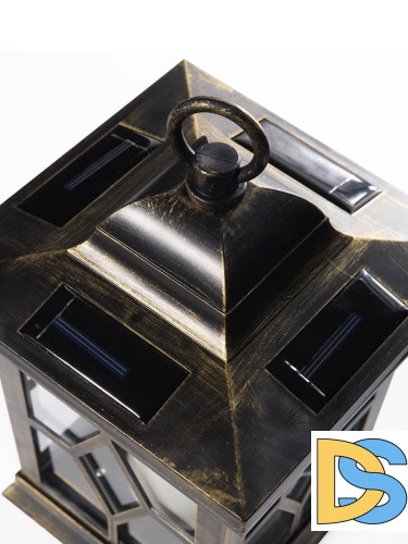 Подвесной светильник на солнечных батареях (10227) Uniel USL-S-180/PT220 Bronze lantern