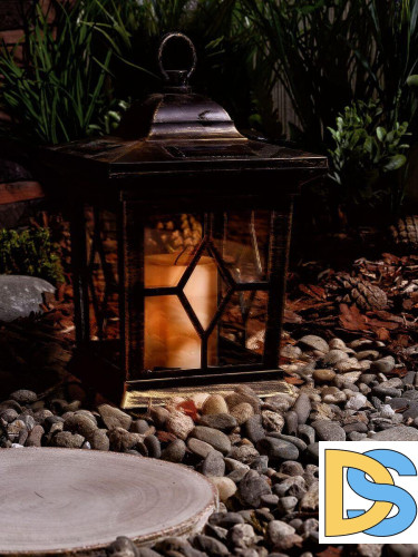 Подвесной светильник на солнечных батареях (10227) Uniel USL-S-180/PT220 Bronze lantern