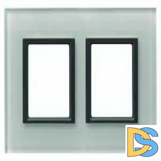 Рамка 2-ая (двойная), Стекло Матовое, серия UNICA TOP/CLASS, Schneider Electric