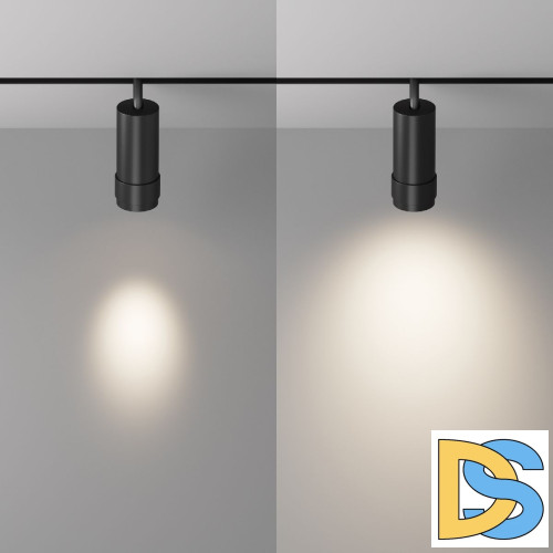 Трековый магнитный светильник Maytoni Focus Zoom TR212-1-12WTW-DS-Z-B