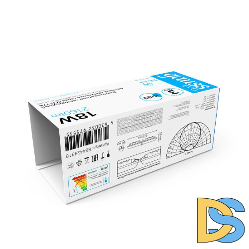 Настенно-потолочный светодиодный светильник Gauss ССП-176 Evo 864424318