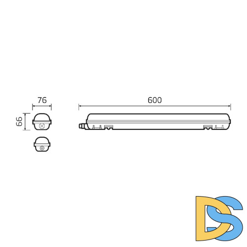 Настенно-потолочный светодиодный светильник Gauss ССП-176 Evo 864424318