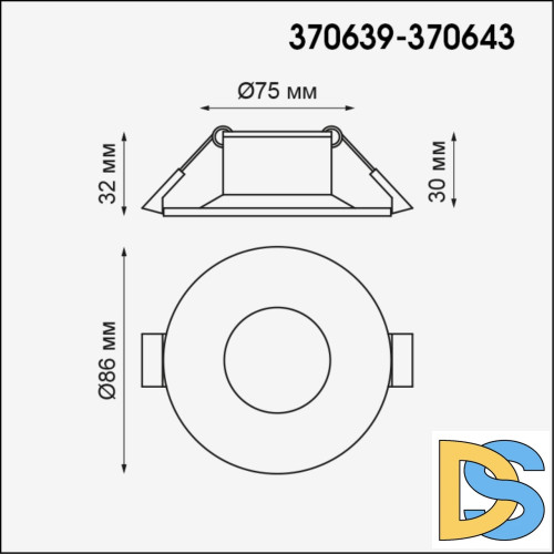 Встраиваемый светильник Novotech 370639