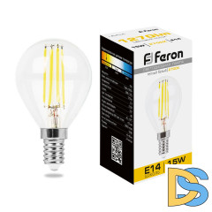 Лампа светодиодная Feron LB-515 Шарик E14 15W 2700K 38249