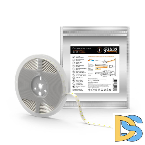 Светодиодная лента Gauss 4,8W/m 60LED/m 2835SMD теплый белый 5M 355000105