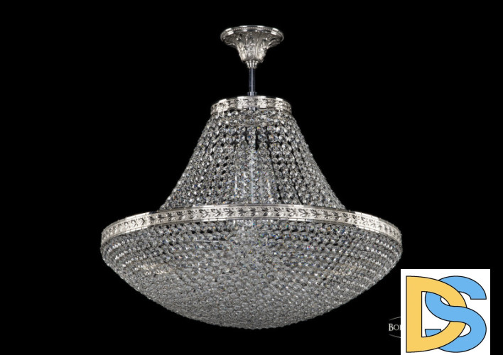 Люстра на штанге Bohemia Ivele Crystal 19321/H1/55IV Ni