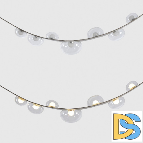 Подвесная люстра Crystal Lux BOSQUE SP7 L3000 GREY/TRANSPARENT