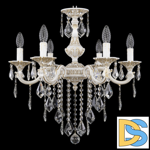 Подвесная люстра Bohemia Ivele Crystal AL78101/6/175 B WMG Leafs