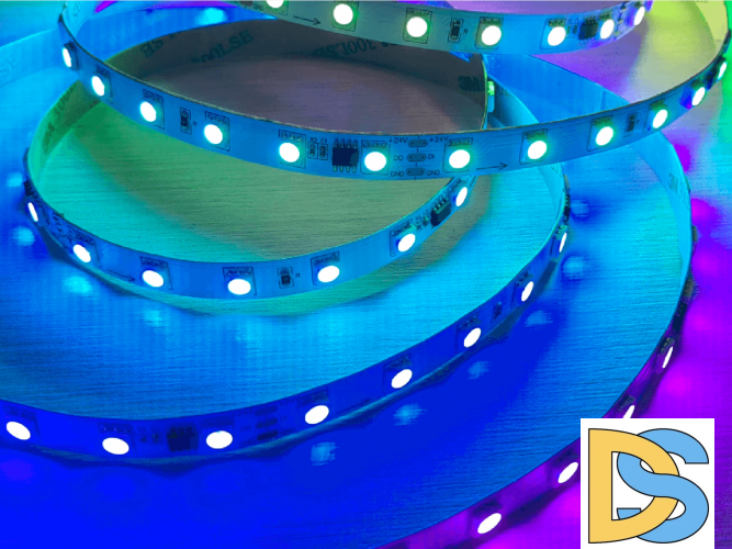 Светодиодная лента SWG PRO 5м IP20 SWG5PT60-24-14.4-WS2811RGB 00-00032669