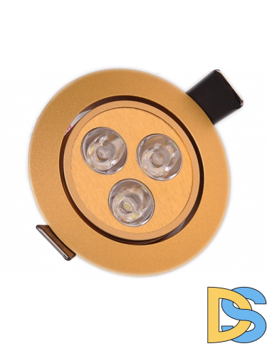 Встраиваемый светильник Elvan VLS-7024R-3W-WH-Gl