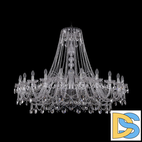 Подвесная люстра Bohemia Ivele Crystal 1411/24/530 Ni