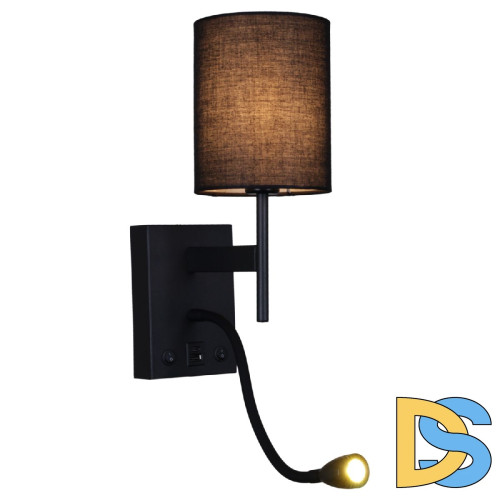 Бра Reluce 86210-9.2-001KT LED3W+E14 BK