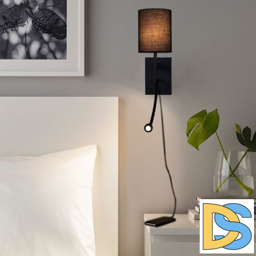 Бра Reluce 86210-9.2-001KT LED3W+E14 BK