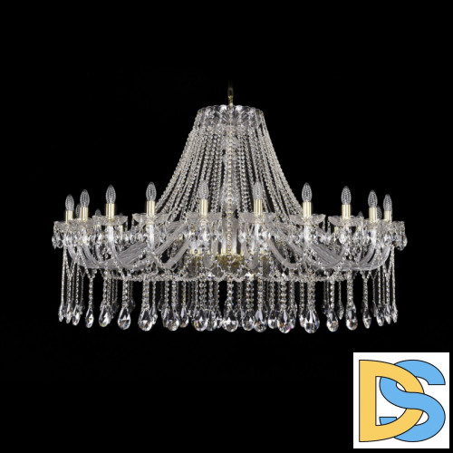 Подвесная люстра Bohemia Ivele Crystal 1413/24/530 G