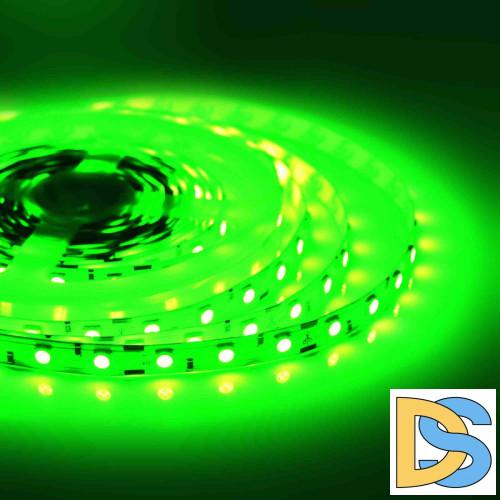 Светодиодная лента Apeyron 12В СТ 14,4Вт/м smd5050 60д/м IP20 5м зеленая 49BL