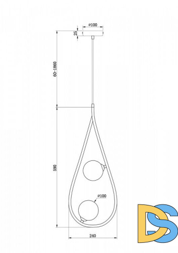 Подвесной светильник Freya Perlina FR4005PL-02B
